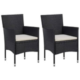 Garden Dining Set Black, Cream White 3095922