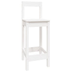 5 Piece Bar Set White Solid Wood Pine 3124743
