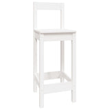 5 Piece Bar Set White Solid Wood Pine 3124743