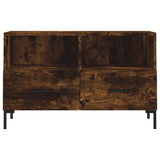 TV Cabinet Smoked Oak 80x36x50 cm Engineered Wood 828977