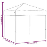 Folding Party Tent Taupe 2x2 m 93498