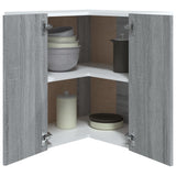 Hanging Corner Cabinet Lyon Grey Sonoma 57x57x60 cm Engineered Wood 815598