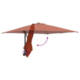 Garden Parasol Terracotta 248.5 x 247.5 x 160 cm 42003256