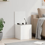 Storage Box White 40x42x46 cm Engineered Wood 840646
