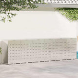 Wheelie Bin Storage for 6 Bins Silver 408 x 77.5 x 115.5 cm 3394792