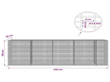 Gabion with 3.5 mm Wire and 5x2.5 cm Mesh 450x30x150 cm 3461787