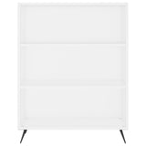 Bookcase White 69.5x32.5x90 cm Engineered Wood 828332