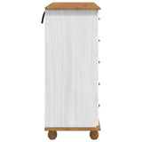 Chest of Drawer ASKIM White 91 x 40 x 95.5 cm Solid Pine wood 4105420