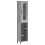 Highboard Grey Sonoma 34.5x34x180 cm Engineered Wood 3199383