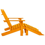 Garden Chair Orange Solid fir wood Large Detachable 315918