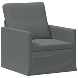 Sofa Set 2 pcs Dark Grey Fabric 3433149