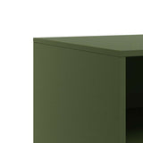 TV Cabinet Olive Green 67x39x44 cm Steel 841747