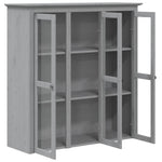 Highborad "BODO" Grey 115.5x43x200.5 cm Solid Wood Pine 3206453