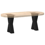 Coffee Table Legs X-Shaped 2 pcs Black 38x cm Steel 4012952