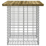 Garden Table Gabion Design 100x70x72 cm Impregnated Wood Pine 834367