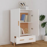 Highboard White 70x31x115 cm Engineered Wood 812528