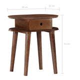 Bedside Cabinet 50x35x55 cm Solid Acacia Wood 282871