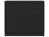 Sideboard 3 pcs Black Oak 180 x 30 x 70 cm Engineered Wood 3332514