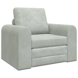Sofa Bed Light Grey 98 x 71 x 83 cm Velvet 4106666