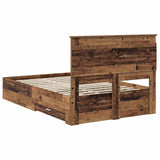 Bed Frame with Drawer with Headboard Manual Engineered Wood 3410348