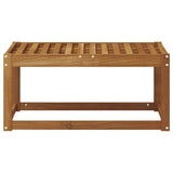 Outdoor Stool Bench Natural 79 x 43 x 37 cm Solid Acacia Wood 900663