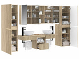 Bathroom Furniture Set 6 pcs Sonoma Oak 3407185