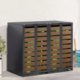Wheelie Bin Storage for 2 Bins Anthracite 136 x 77.5 x 115.5 cm 3394768