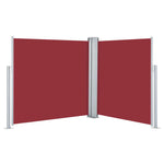 Retractable Side Awning Red 120x600 cm 48453