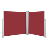 Retractable Side Awning Red 120x600 cm 48453