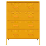 Sideboard Mustard Yellow 68x39x89 cm Steel 842985