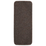 Anti Slip Stair Mats 15 pcs 60x25 cm Brown Rectangular 340400
