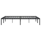 Metal Bed Frame without Mattress Black 160x200cm 350849