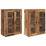 Wall Cabinets 2 pcs Old Wood 69.5 x 34 x 90 cm Engineered Wood 3402686