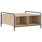Coffee Table Sonoma Oak 80 x 80 x 41 cm Engineered Wood 8013597