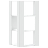 Corner Bookcase 3-Tier White 50x50x102 cm Engineered Wood 852591