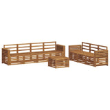 Sofa Sets 8 pcs Natural Solid Acacia Wood 3374494