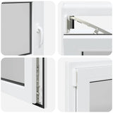 Basement Window "RISOR" 90x50 cm Tilt&Turn DIN Left White 4108315