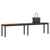Bench Smoke Oak 200 x 35 x 45 cm Engineered Wood 892610