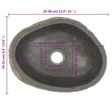 Basin River Stone Oval cm 146212
