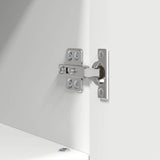 Bathroom Furniture Set 3 pcs White Engineered Wood and Metal 3393023