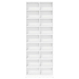 CD Cabinet White 65 x 23.5 x 175 cm Engineered Wood 8012658