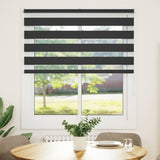 Zebra Blind Black 120x150 cm Fabric Width 115.9 cm Polyester 4014239