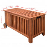 Garden Storage Box 118x52x58 cm Wood 41772