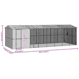 Bird Cage Anthracite 860 x 310 x 247 cm Galvanised Steel 3325164