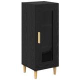 Sideboard Black Oak 34.5 x 32.5 x 90 cm Engineered Wood 880972