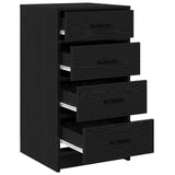 Sideboard with Drawer Black oak 40 x 41 x 75 cm Engineered wood 865056