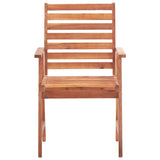 Outdoor Chair Set of 4 Natural wood Acacia wood 3051100