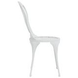 Bistro Set White Cast aluminium Small Durable Bistro Set 317752