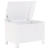 Storage Box with Lid RANA White 80x49x54 cm Solid Wood Pine 4002330