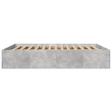 Bed Frame without Mattress Concrete Grey 150x200 cm 3281010